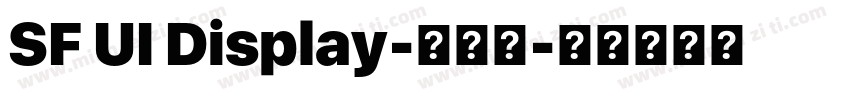 SF UI Display-中黑体字体转换